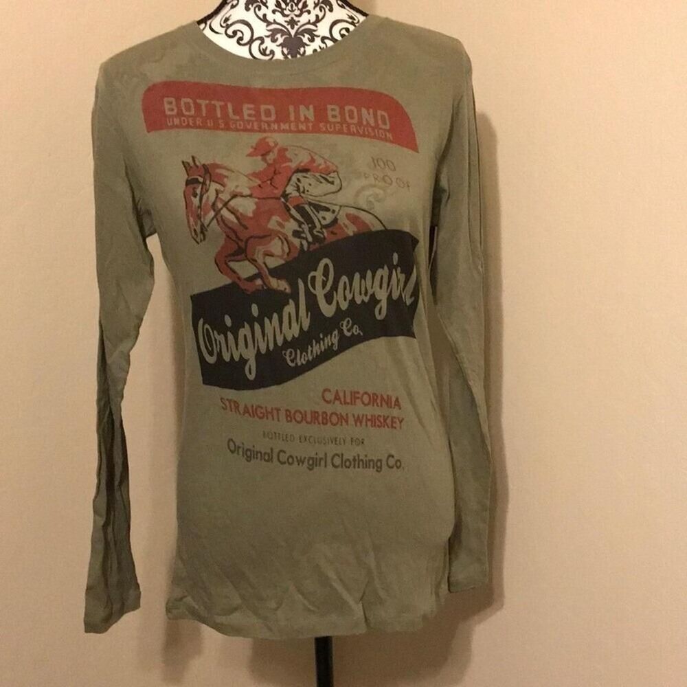 Original cowgirl long sleeve Green T-shirt